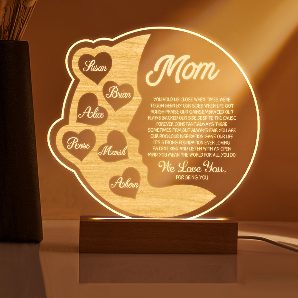 Crescent Moon Night Light (Mom Gift)
