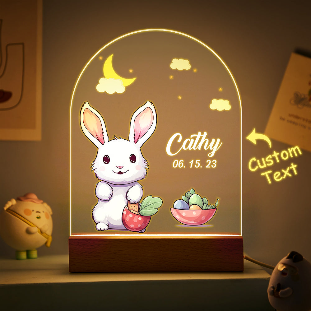 Christmas Tree & Elk Personalized Night Light