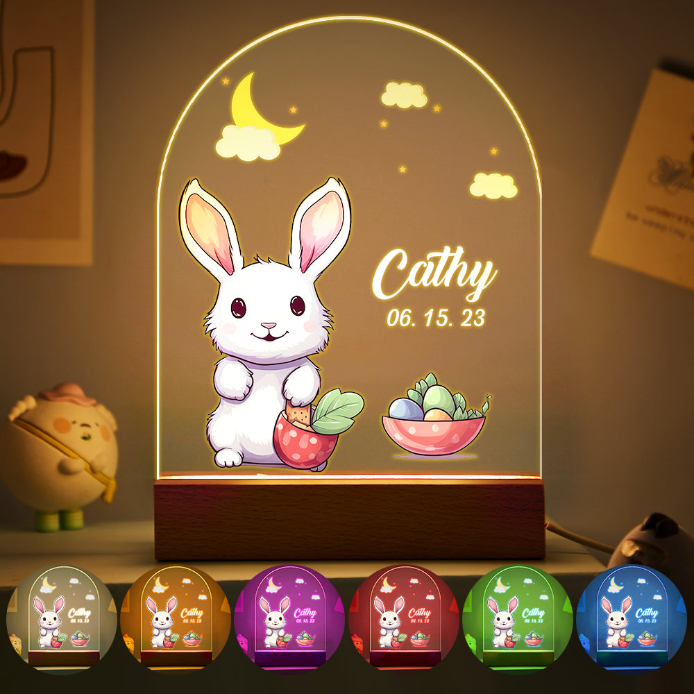 Christmas Tree & Elk Personalized Night Light