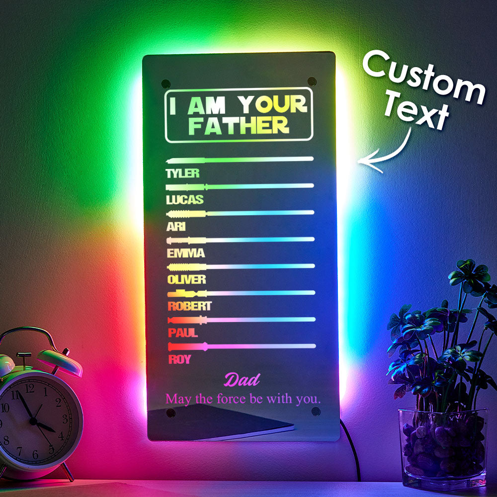 Father’s Lightsaber Mirror Lamp