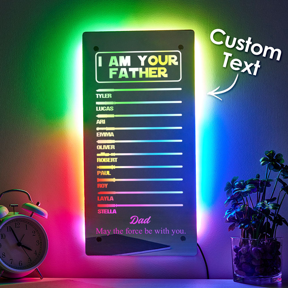 Father’s Lightsaber Mirror Lamp