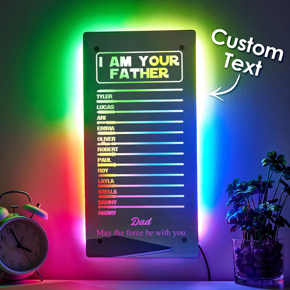 Father’s Lightsaber Mirror Lamp