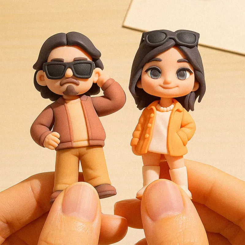 Custom Cute 3D Mini Figure Office Desk Figurine Based on Your Picture
