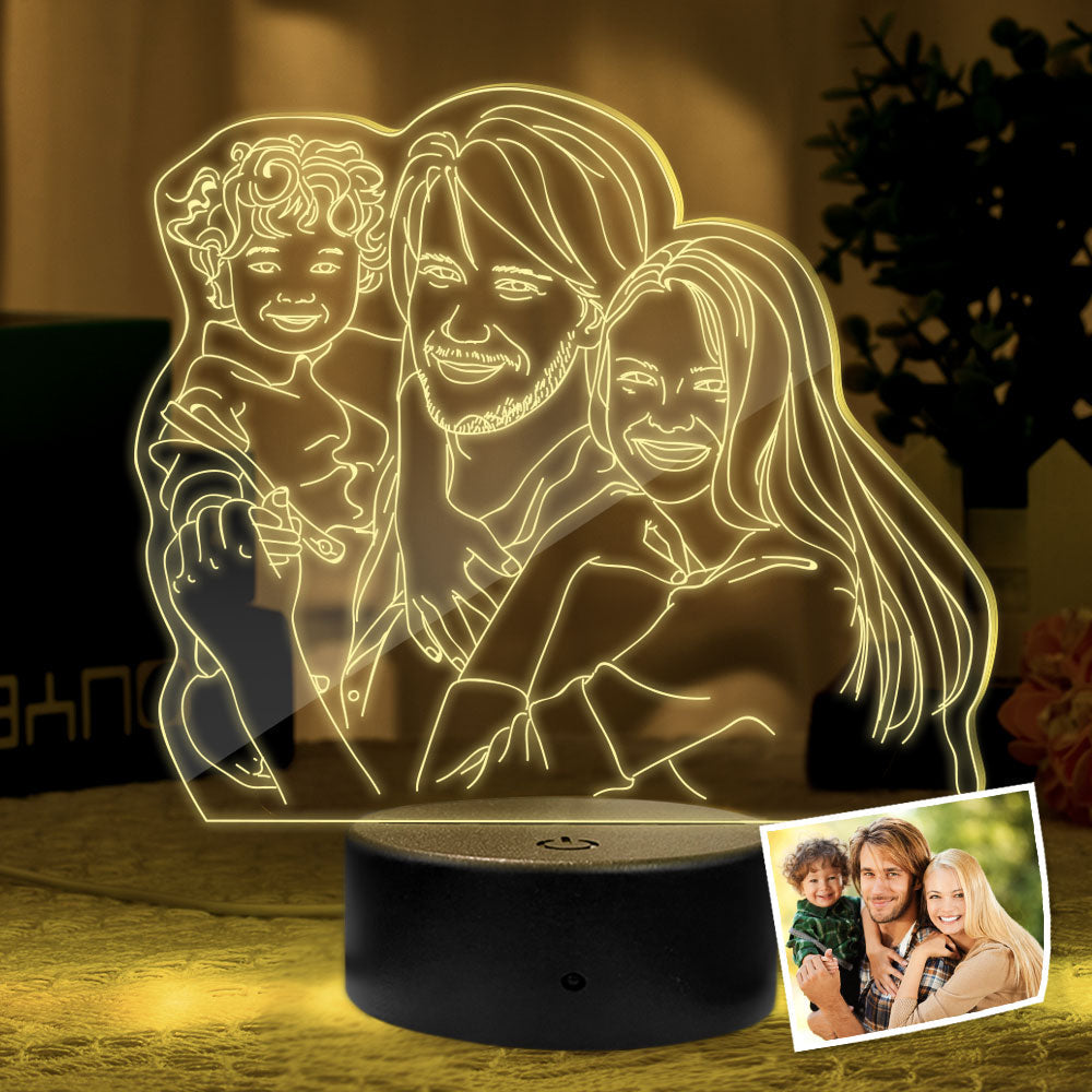 3D Photo LED Night Lamp