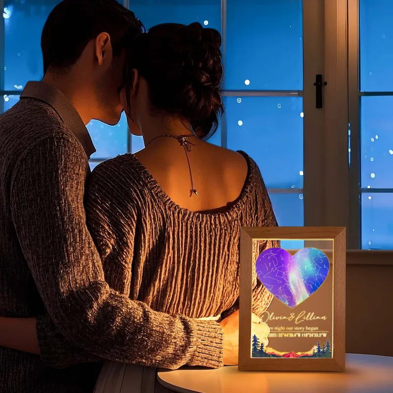 Star Map Acrylic Night Light (Date Custom)