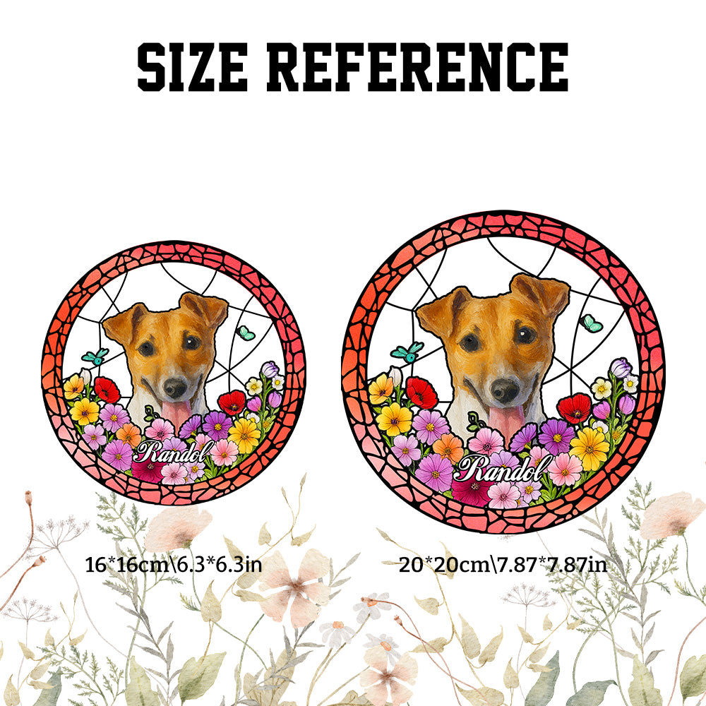 Custom Pet Portrait Stained Glass Suncatcher
