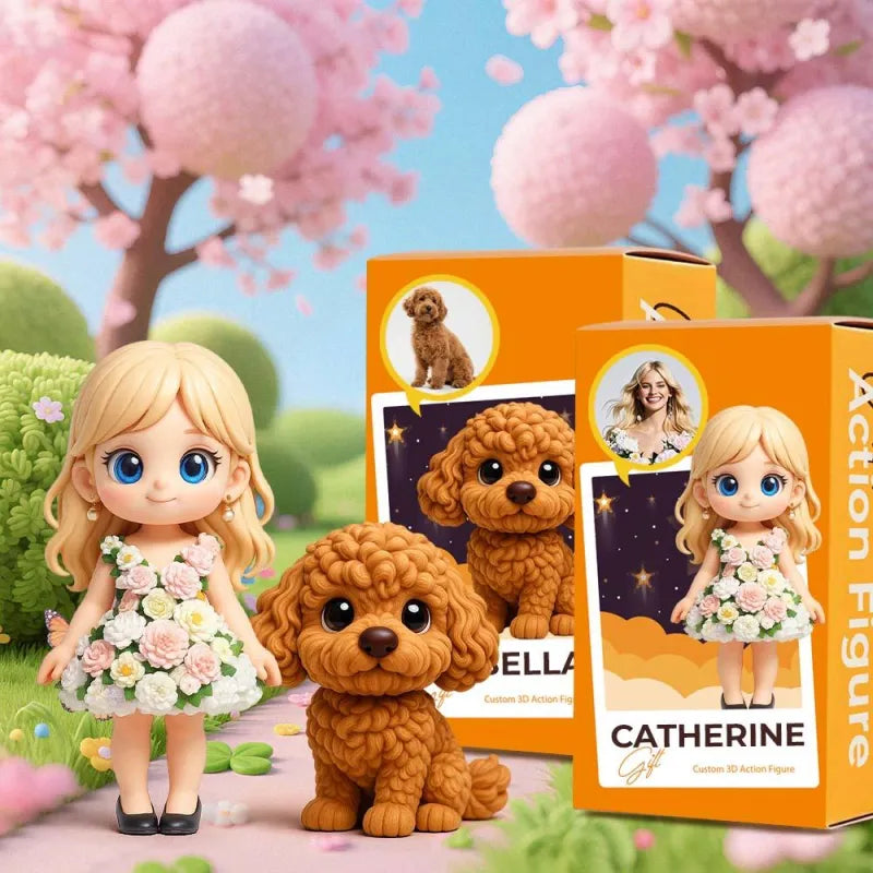 Custom Cute 3D Mini Figure Office Desk Figurine Based on Your Picture