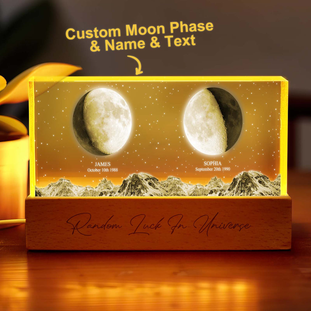Moon Phase Photo Night Light