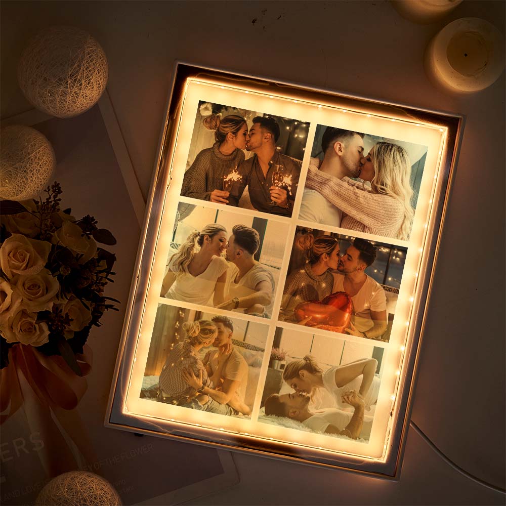 Photo Frame Mirror Night Light