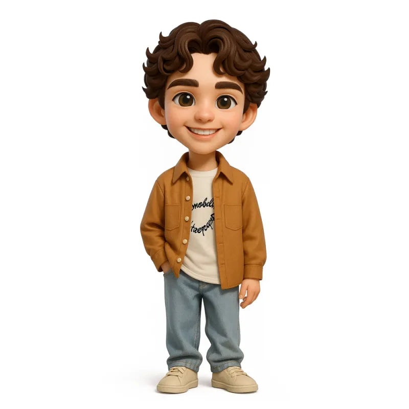 Custom Cute 3D Mini Figure Office Desk Figurine Based on Your Picture