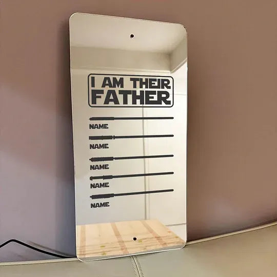 Father’s Lightsaber Mirror Lamp