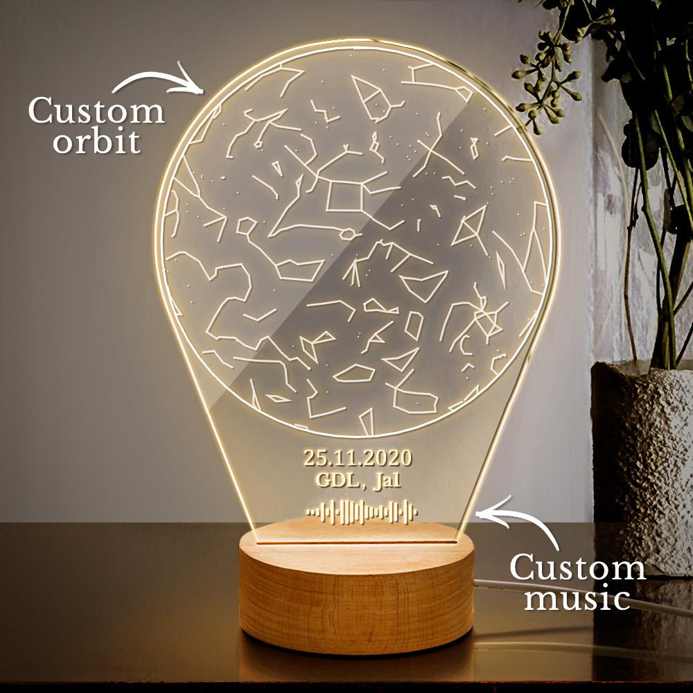 Custom Acrylic Map Night Light