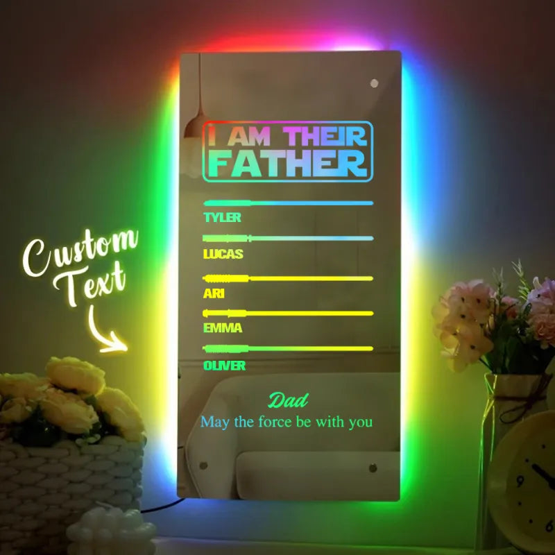 Father’s Lightsaber Mirror Lamp