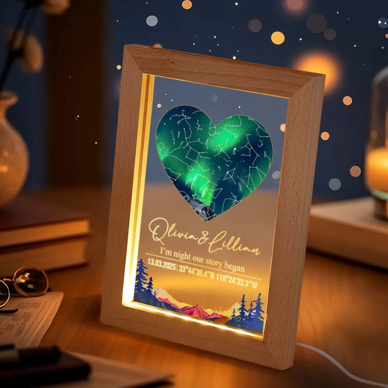 Star Map Acrylic Night Light (Date Custom)